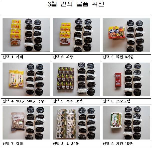 재가어르신 3월 간식서비스